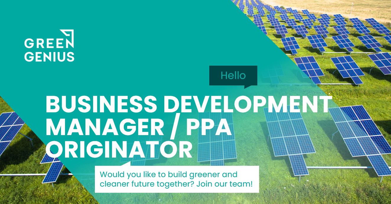Green Genius Business Development Manager / PPA originator